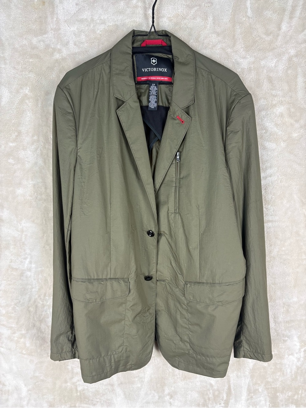 Victorinox Men's Olive Green Lightweight Shirt Jacket
